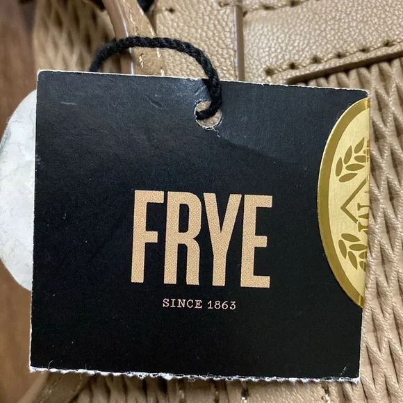 NWT Frye taupe wristlet crossbody - Picture 7 of 8